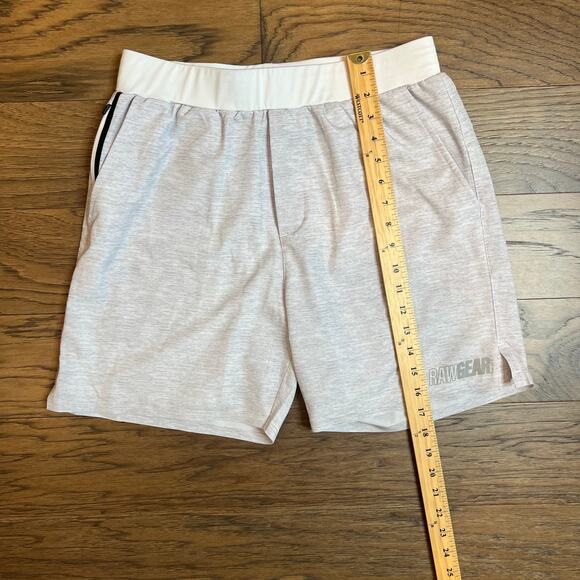 RAWGEAR Men's Athletic Training Shorts Heather Gray Zipper Pockets Gym Workout - Picture 4 of 10